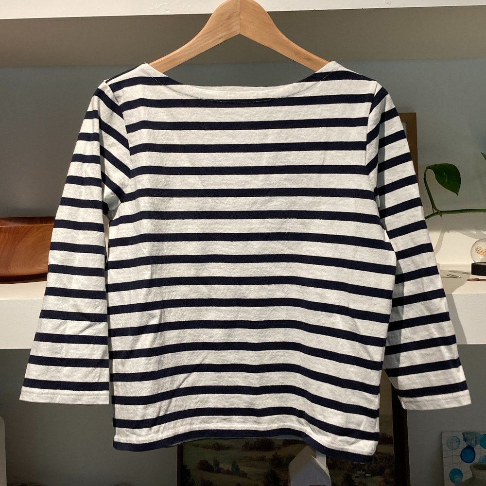 J. Crew classic fit boatneck stripe breton shirt